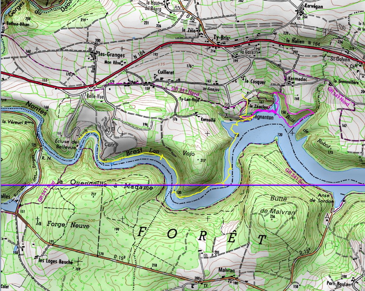 Guerlédan 2015 00_Traces matin jaune après midi rose.JPG